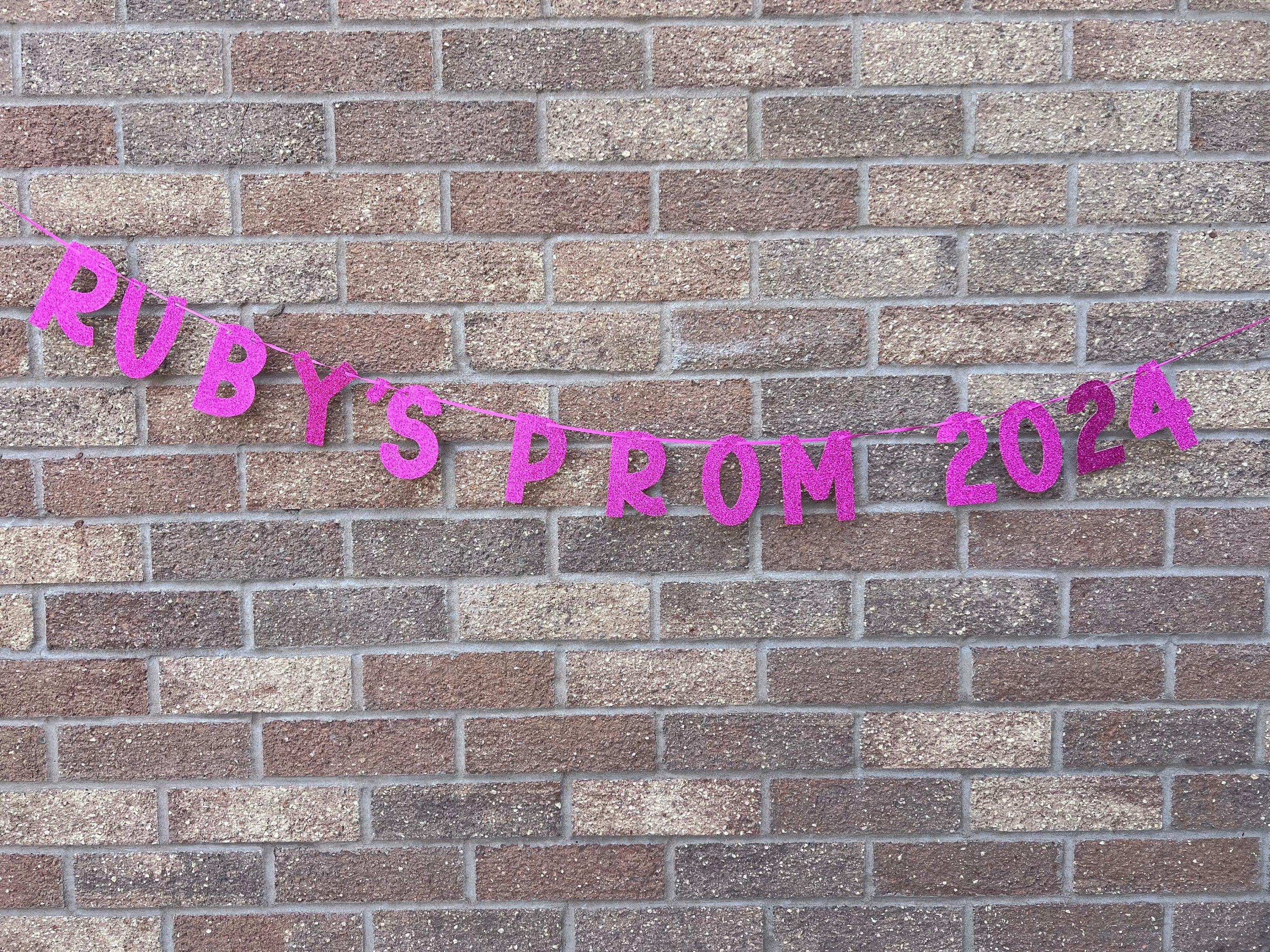 Personalised Glitter Prom Banner