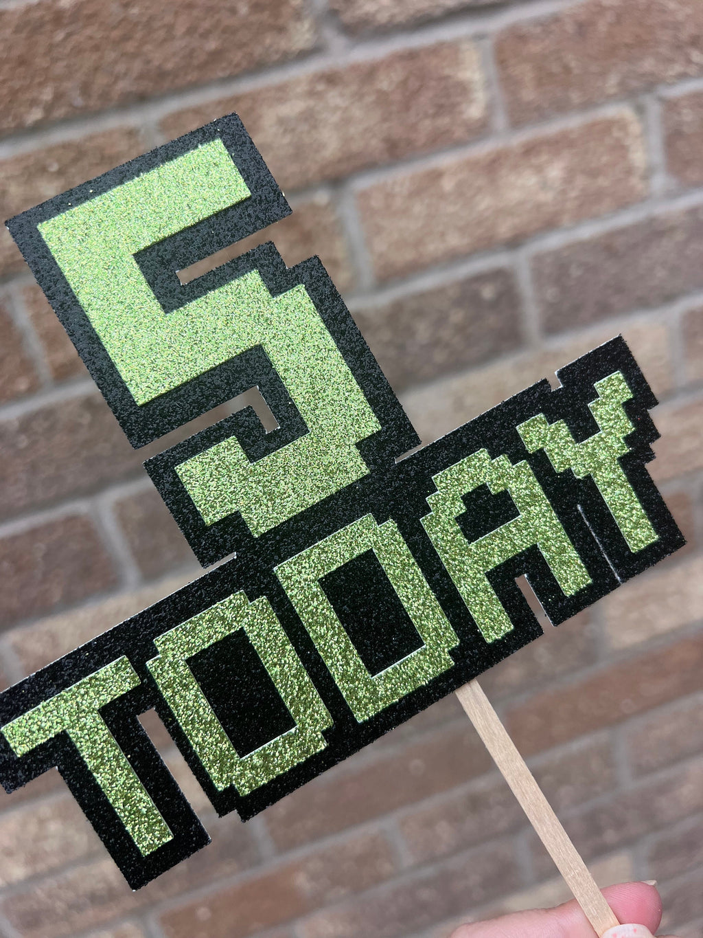 Video Gamer Inspired Personalised Cake Topper