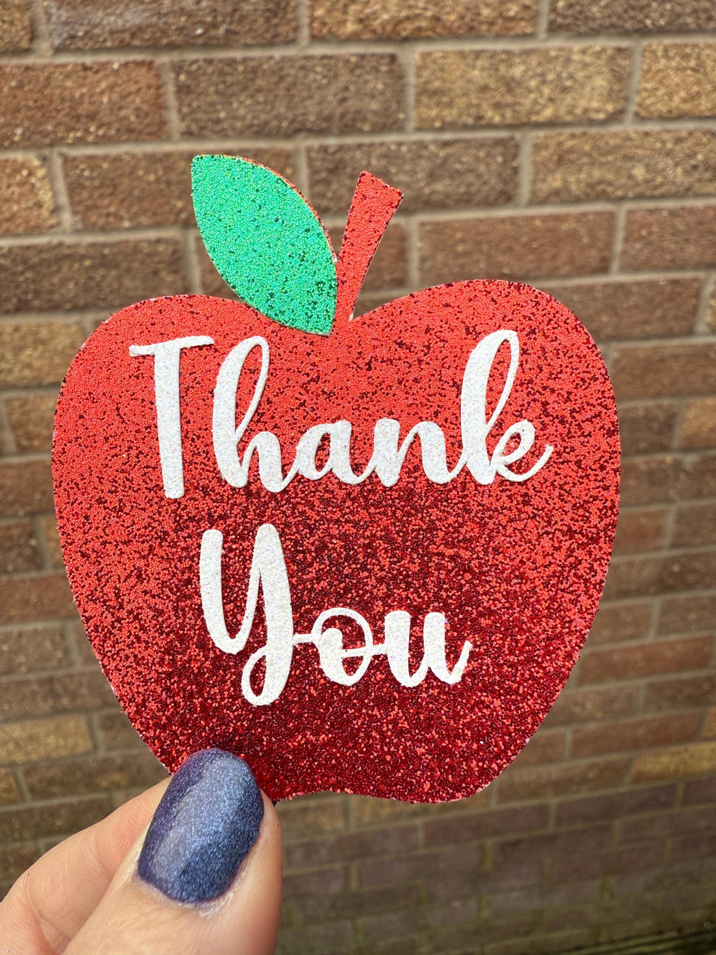 Thank You Teacher Apple Cupcake Topper School Leavers Pack of 6