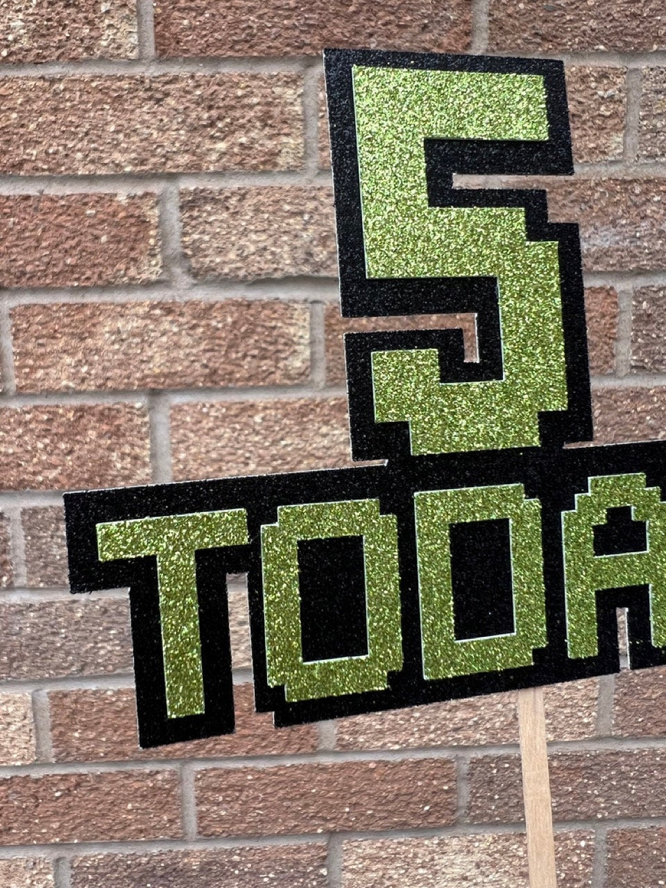 Video Gamer Inspired Personalised Cake Topper