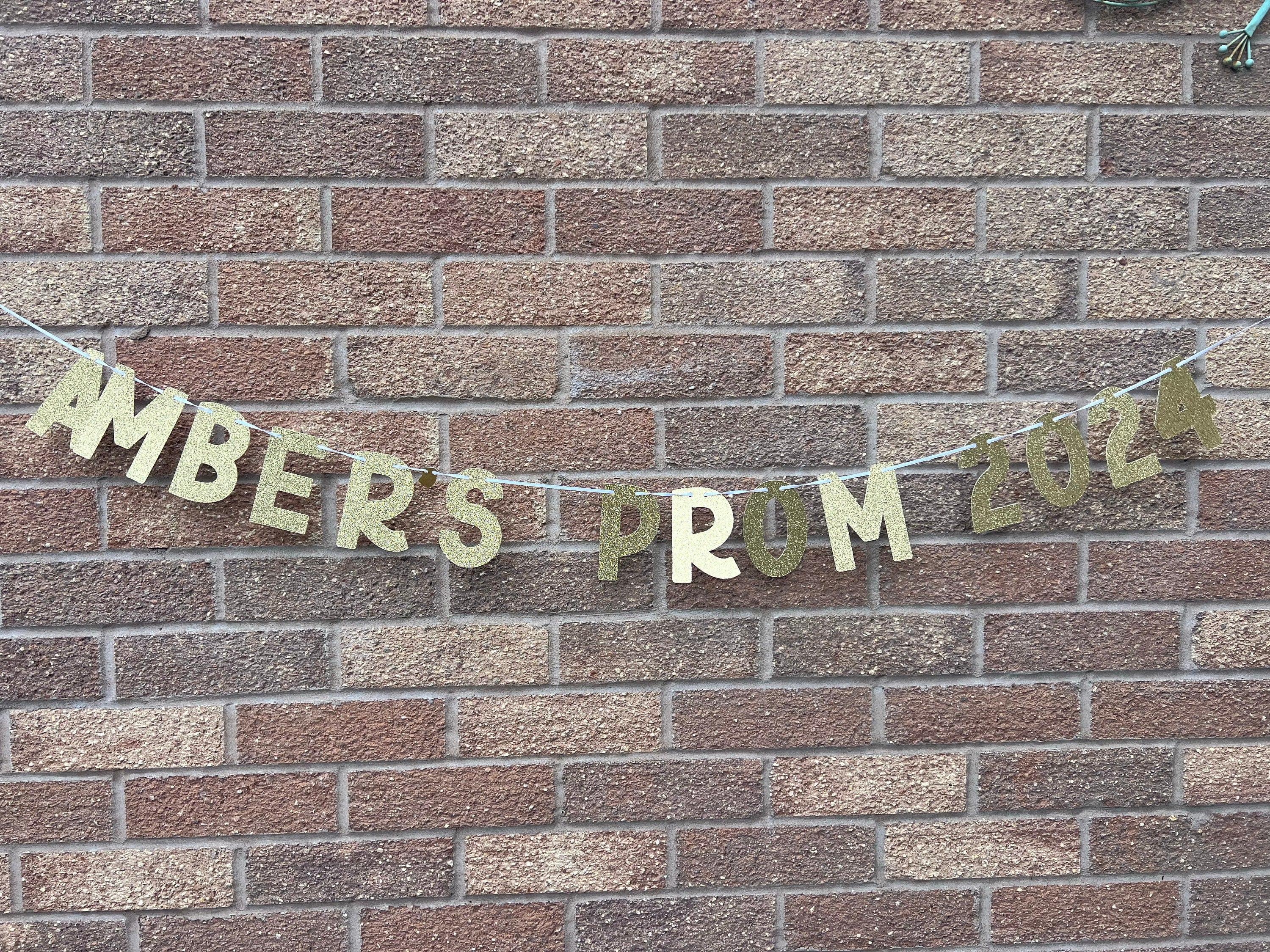Personalised Glitter Prom Banner