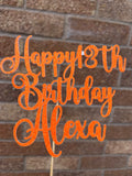Glitter Personalised Cake Topper