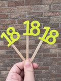 Glitter Age Cupcake Toppers 6 Pack