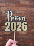 Prom Cake Topper PROM 2026 Two Layers