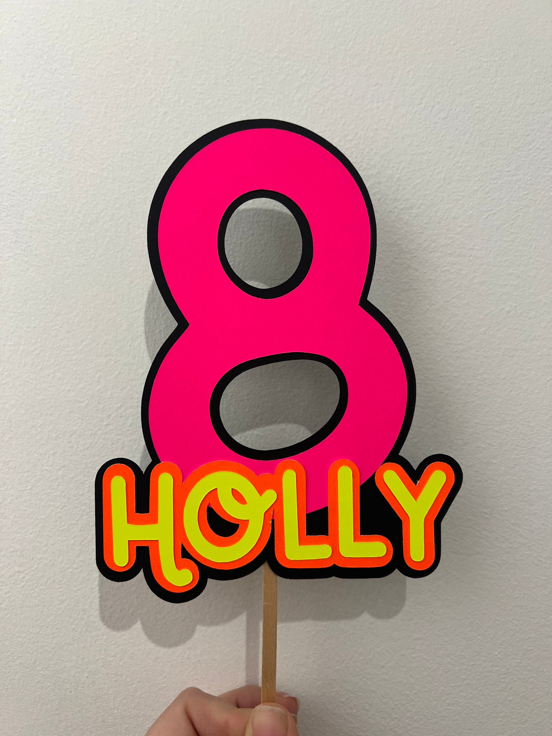 Chunky Number Personalised Cake Topper