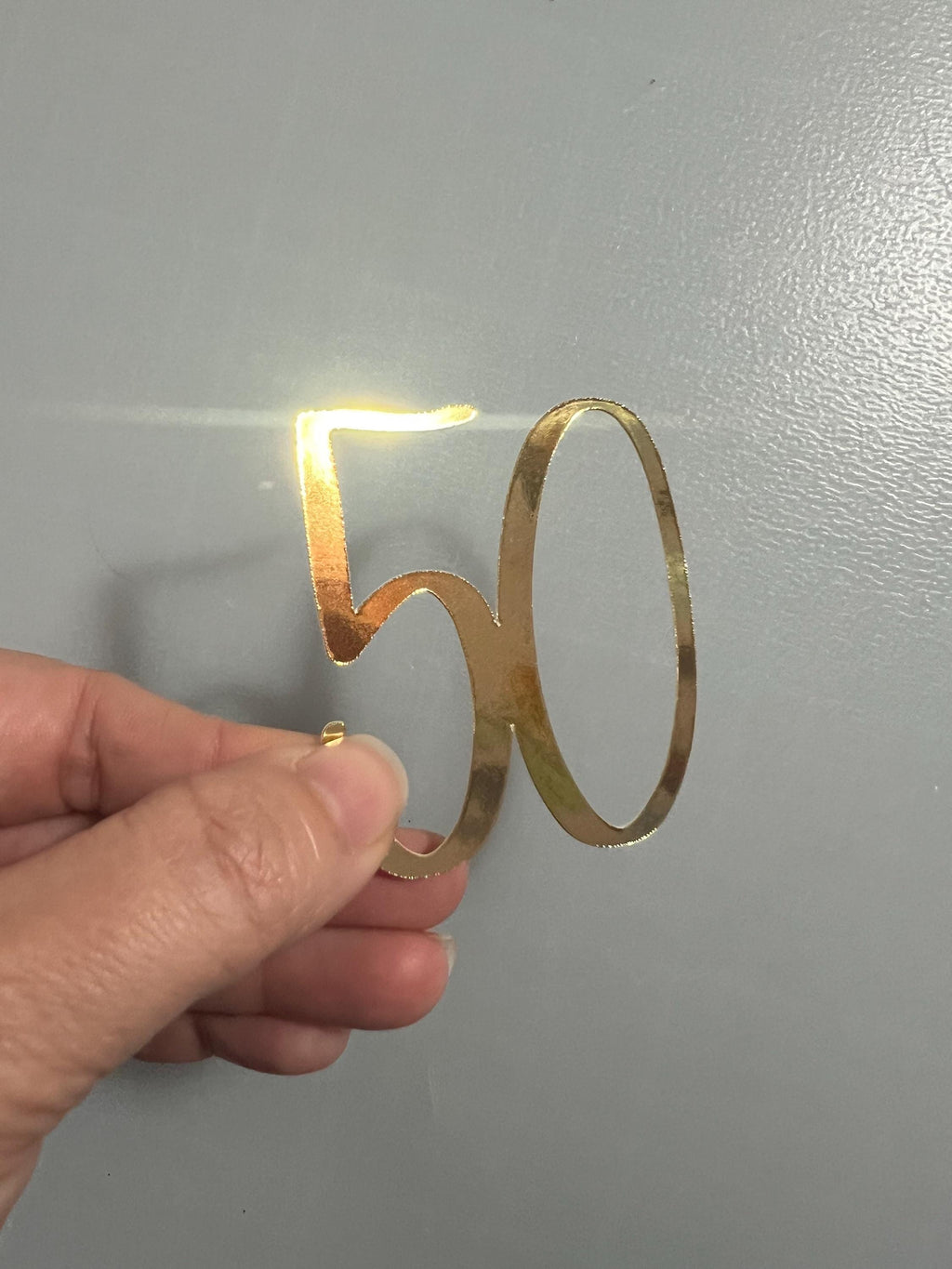 Age 50 Cupcake Toppers 6 pack - Cupcake Topper - Cake Decoration - 50th - Birthday - Anniversary - Golden Wedding