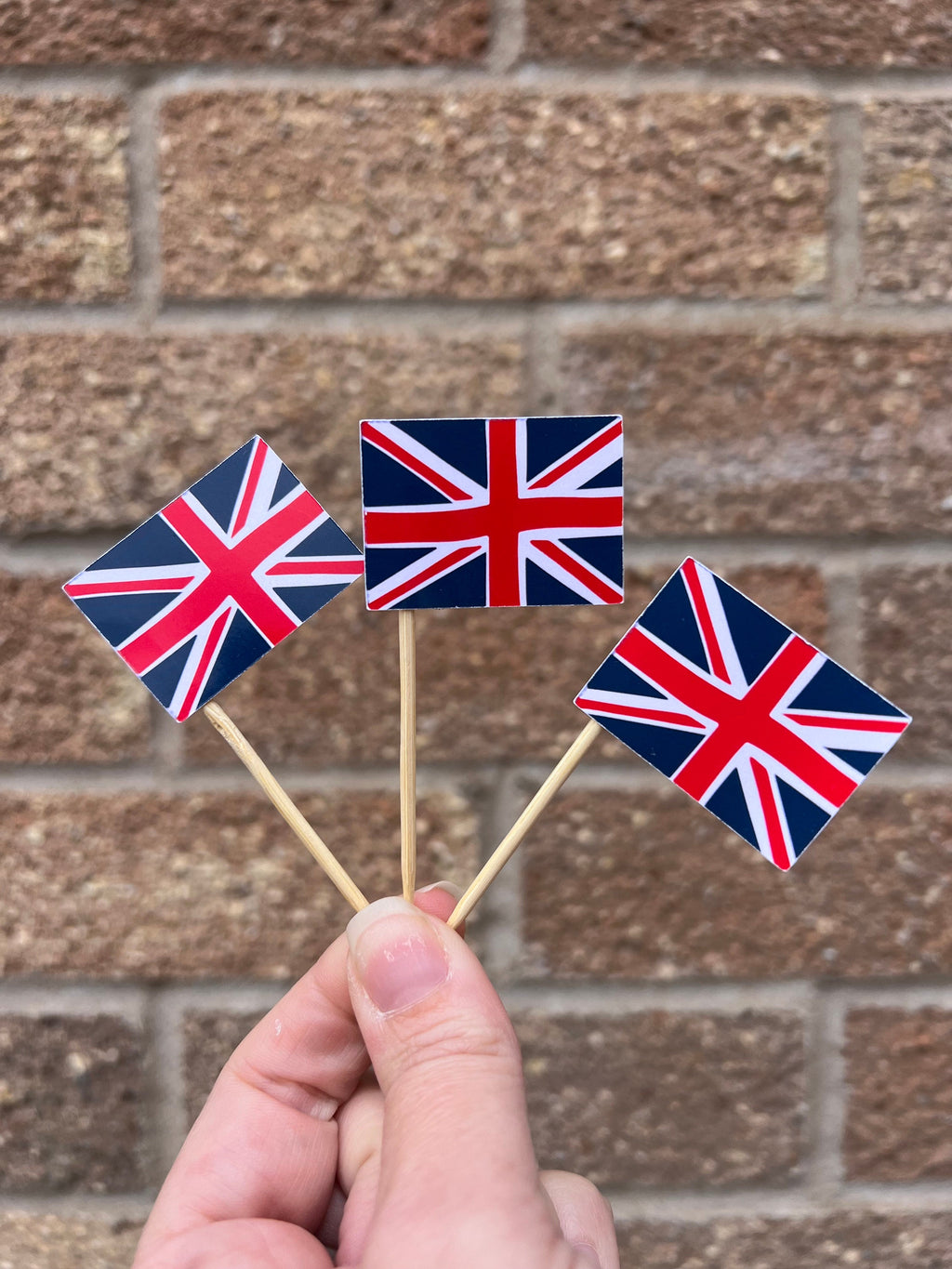 Union Flag Cupcake Toppers Pack of 6