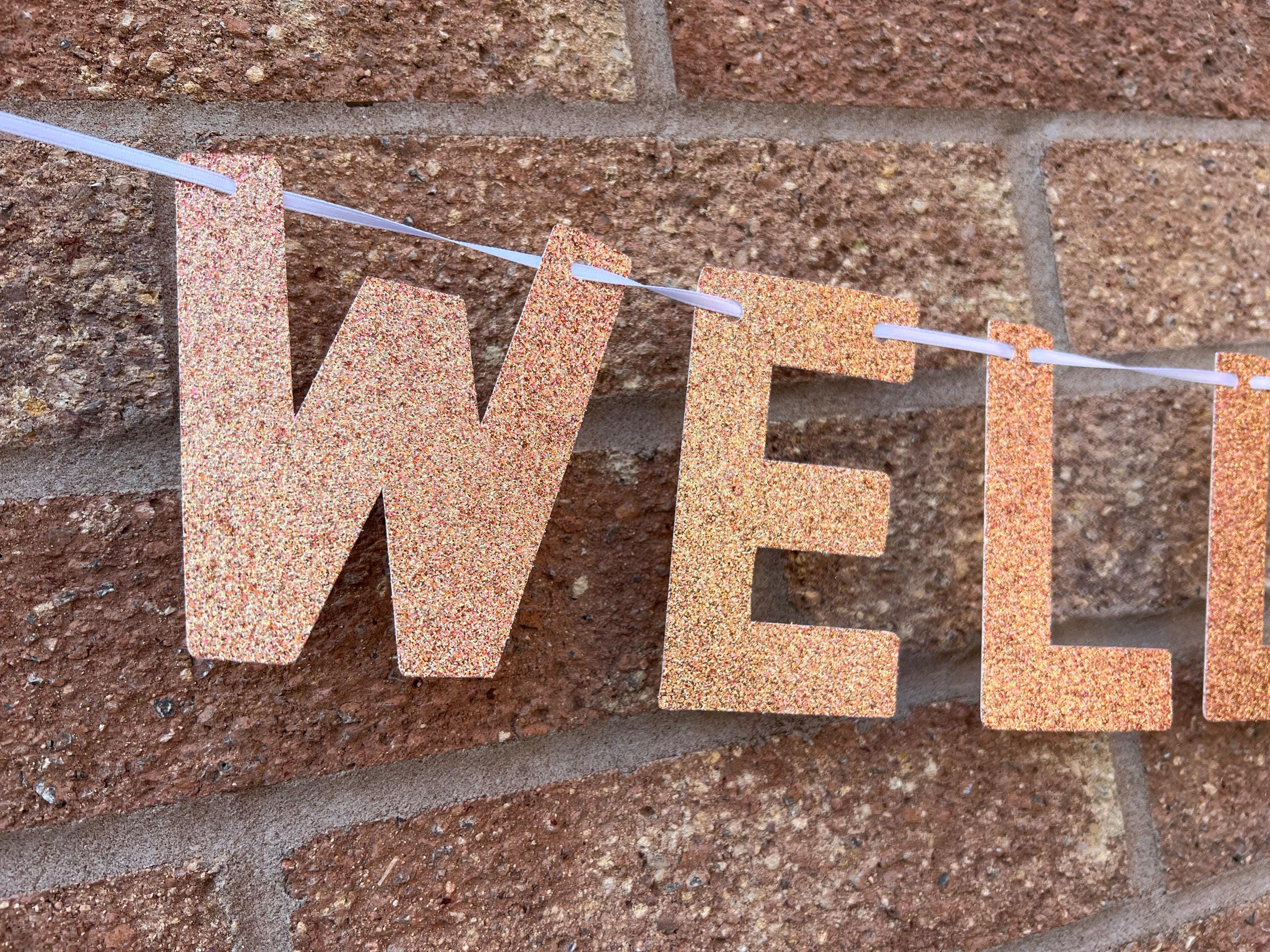 Personalised Glitter Exam Well Done Banner - Exam Congrats - A Levels - GCSE Exams - congratulations -