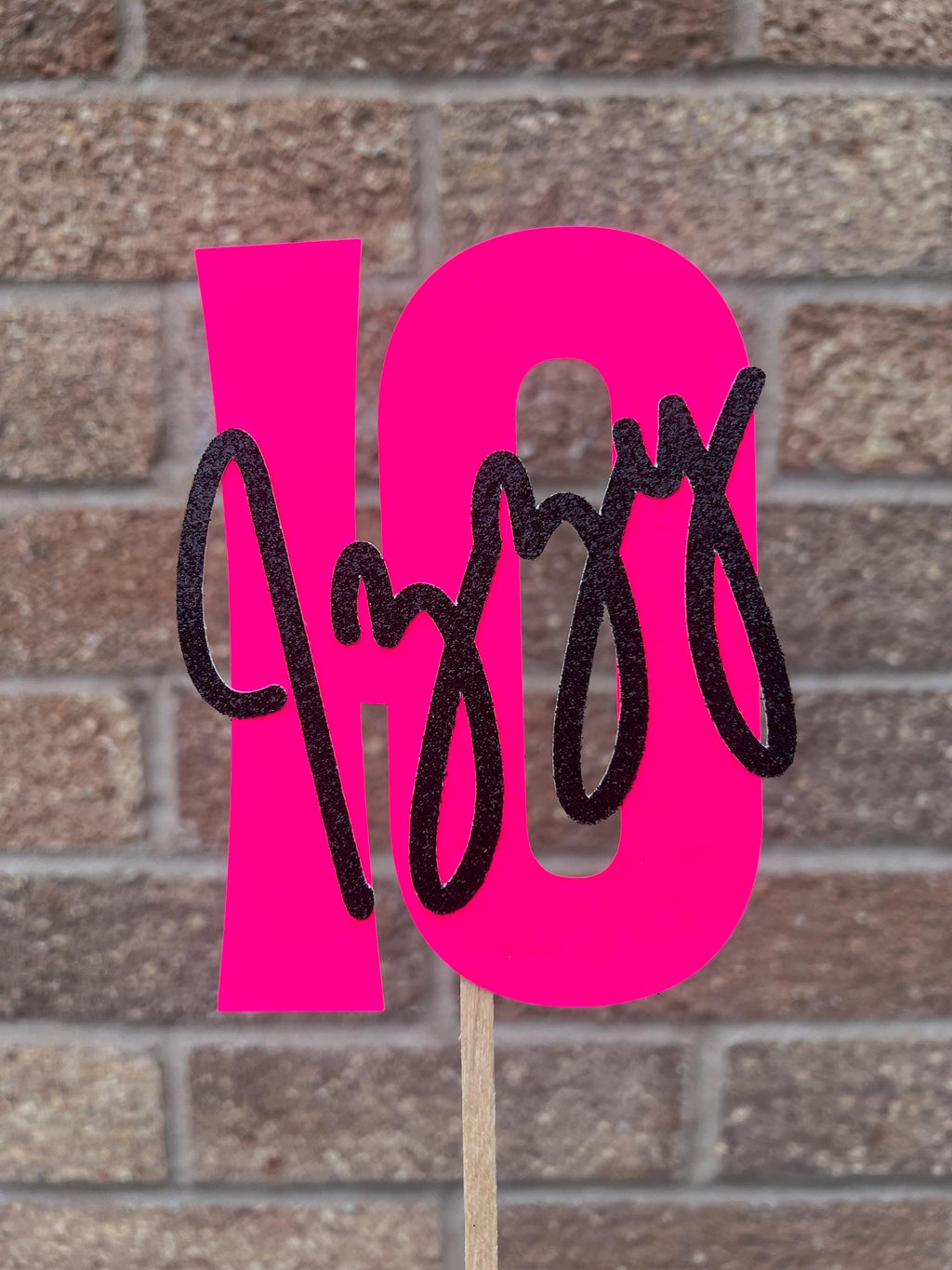 Personalised Age & Name Personalised Cake Topper