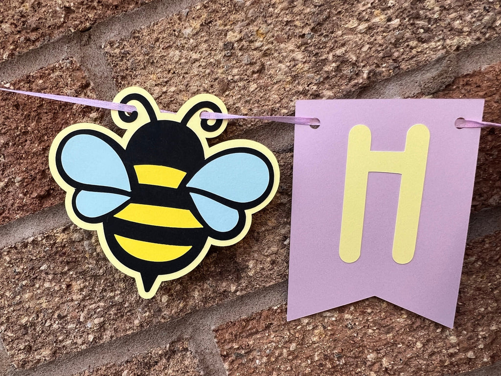 Bumble Bee Birthday Banner
