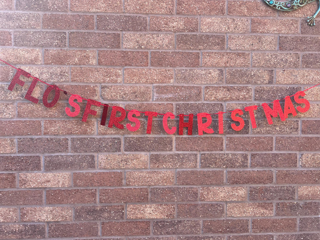 First Christmas Personalised Banner