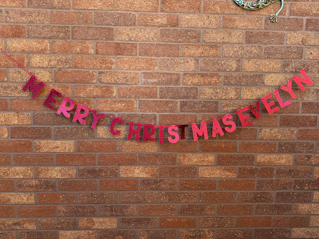 First Christmas Personalised Banner