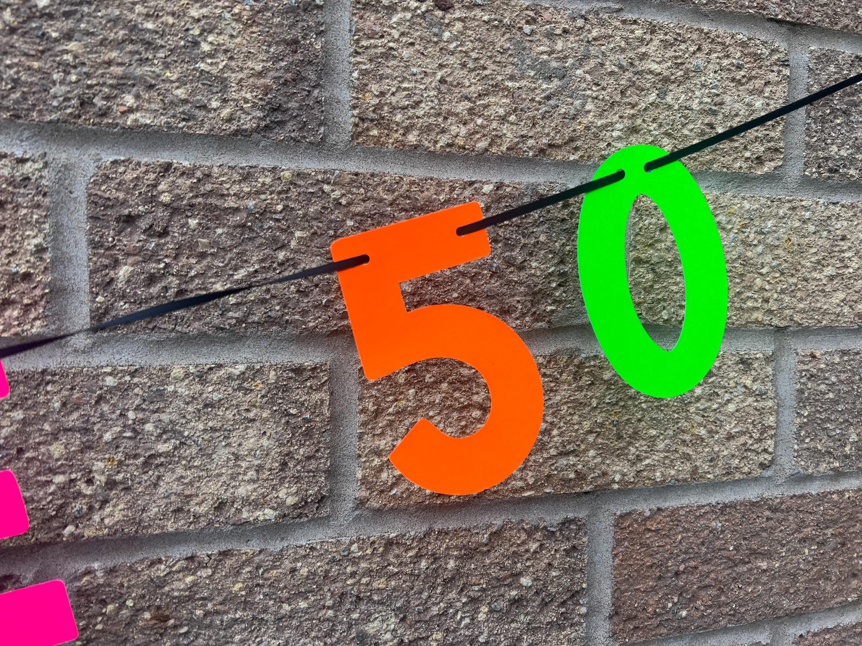 Personalised OMG You're 30, 40, 50 60 Age Neon Custom Made Banner