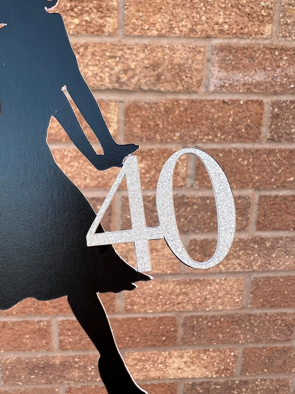 Glamorous Lady Personalised Age Milestone Cake Topper