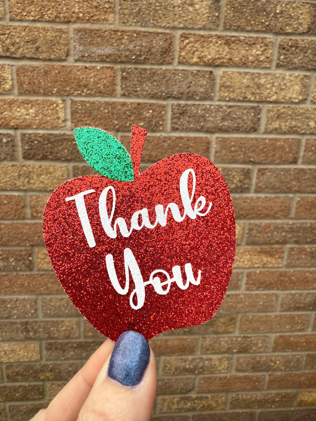 Thank You Teacher Apple Cupcake Topper School Leavers Pack of 6