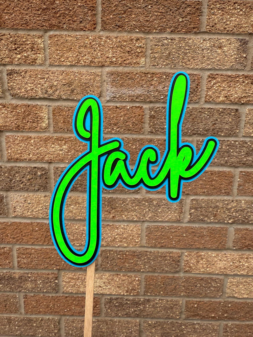Neon Name Personalised Cake Topper
