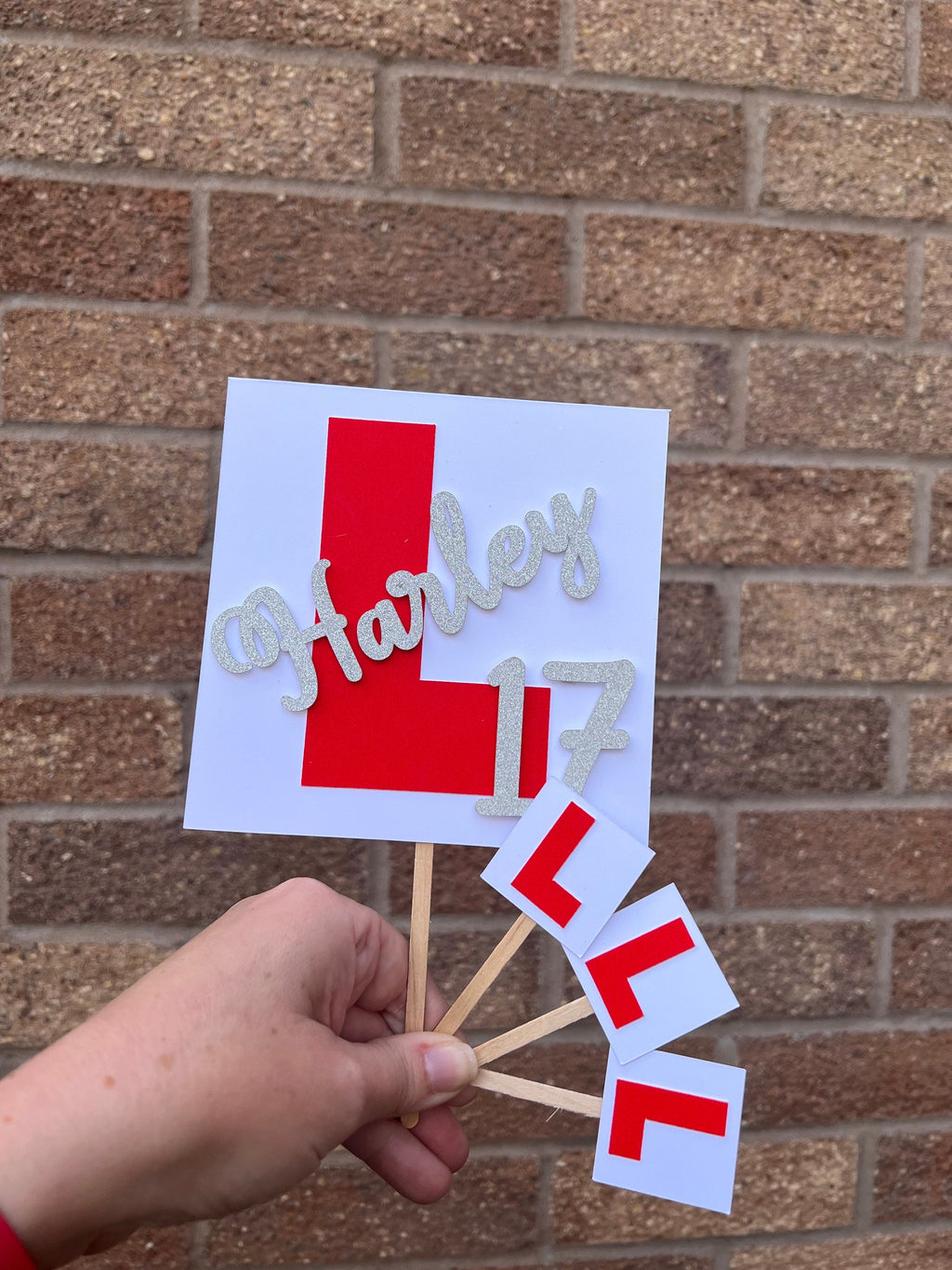 Personalised 17th Birthday learner Driver Cake Topper - Hen Night Topper - 17th - New Driver