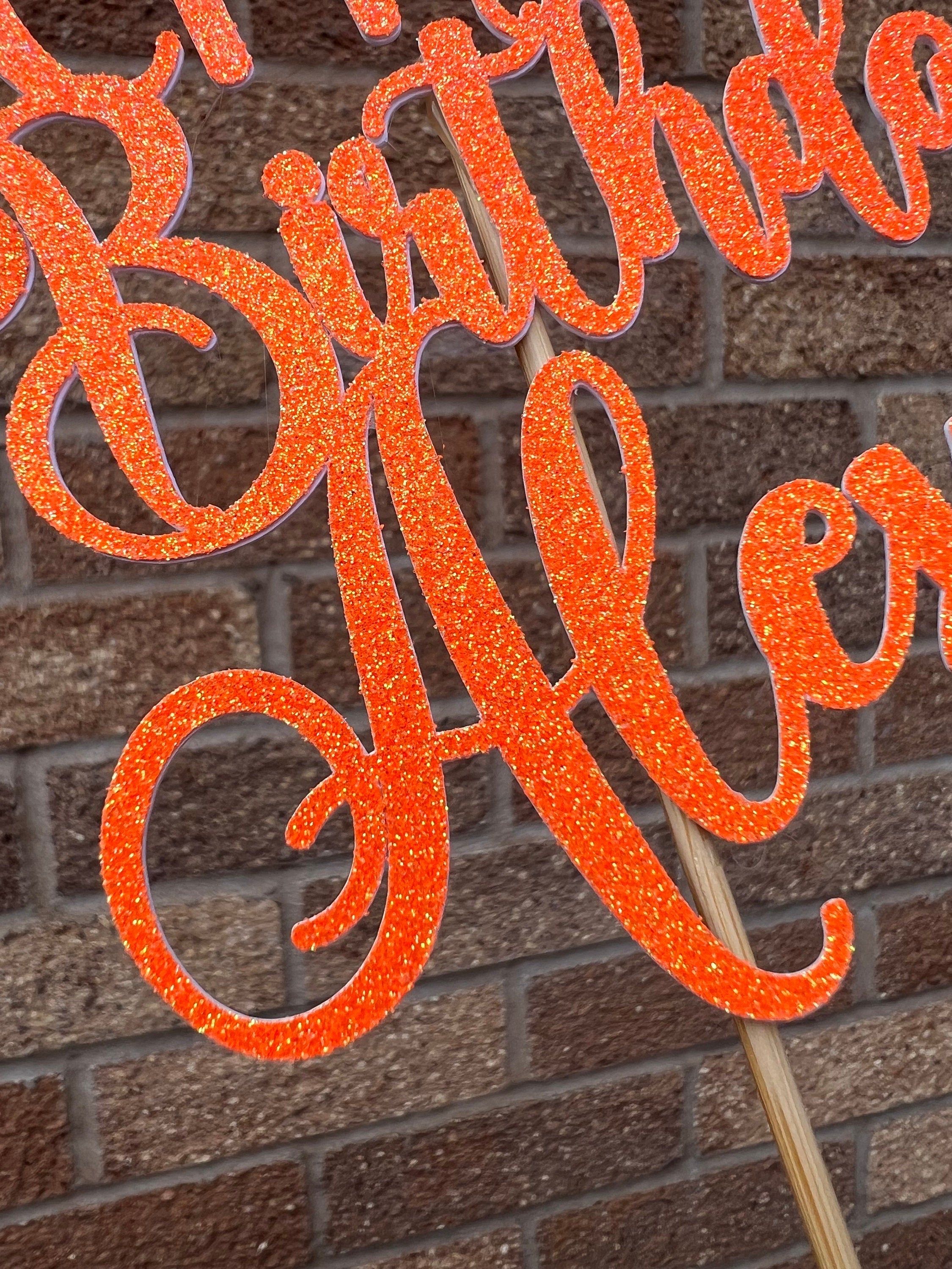 Glitter Personalised Cake Topper