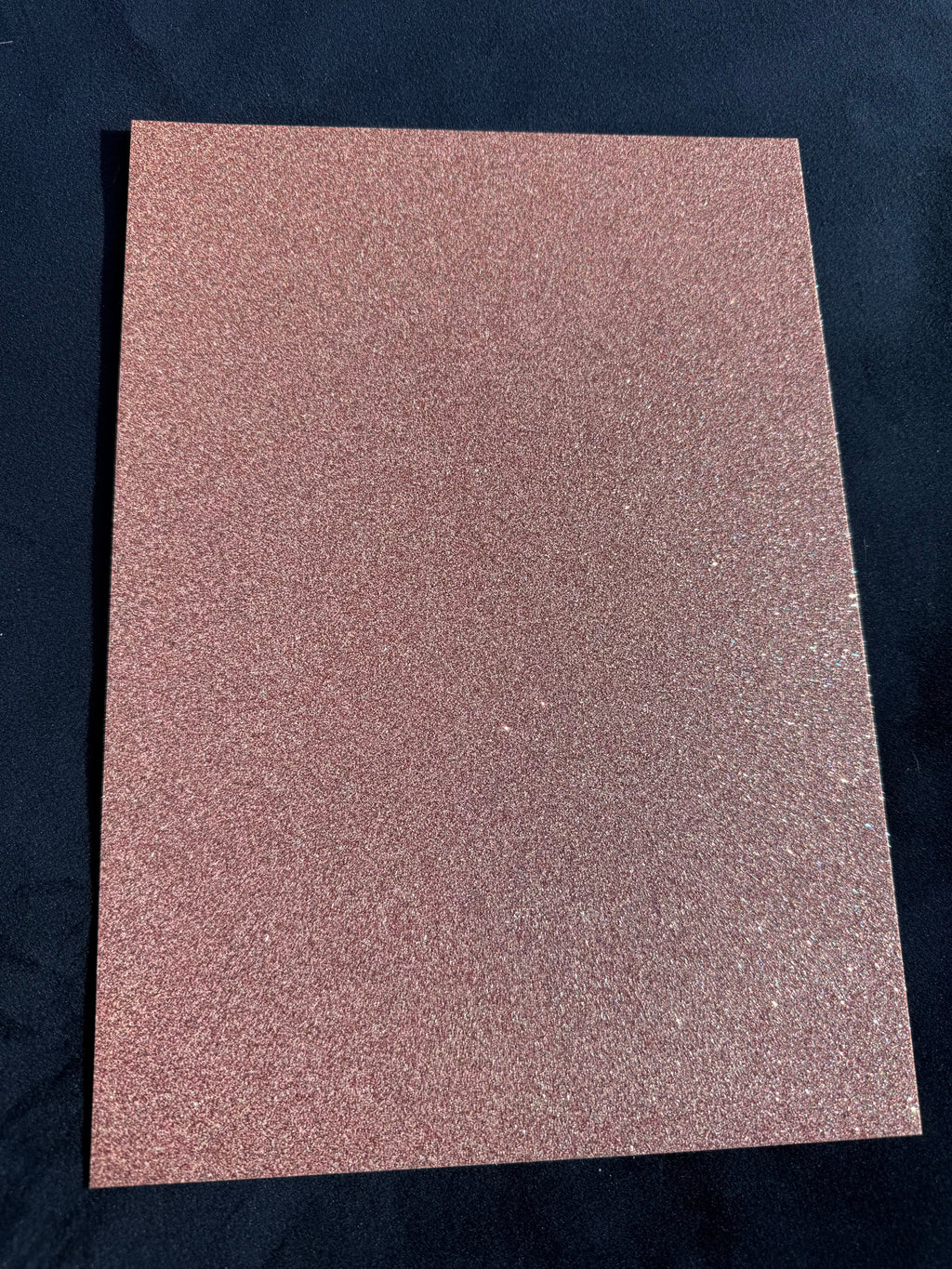 Rose Pink Glitter Cardstock Single Sided 250gsm Single Sheets 21x29cm