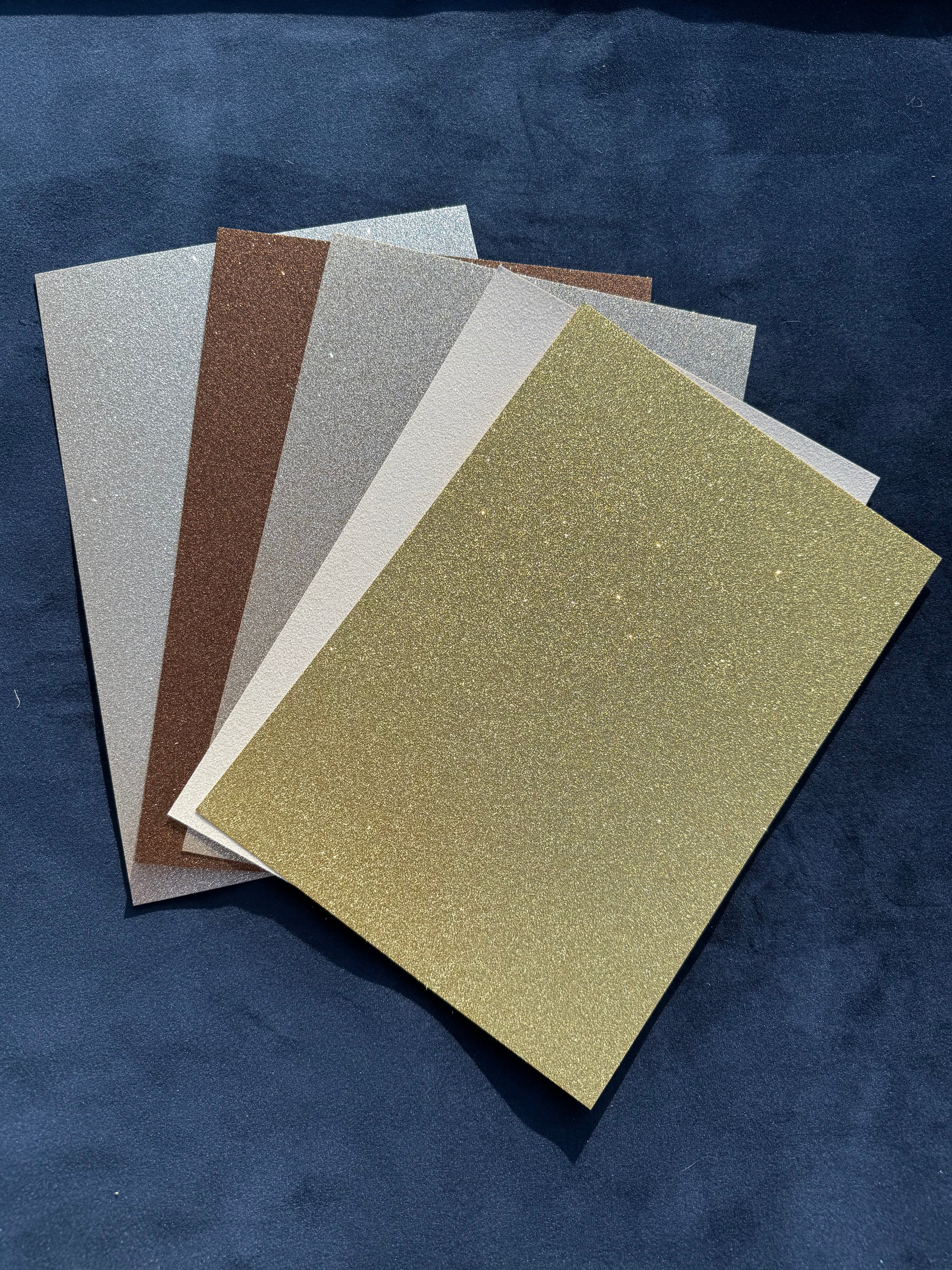 Stay Golden Multi Pack Glitter Cardstock Single Sided 250gsm 10 sheets 21x29cm