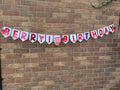 Berry 1st Birthday 3D Banner Handmade