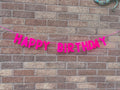 Neon Birthday Banner Neon Pink