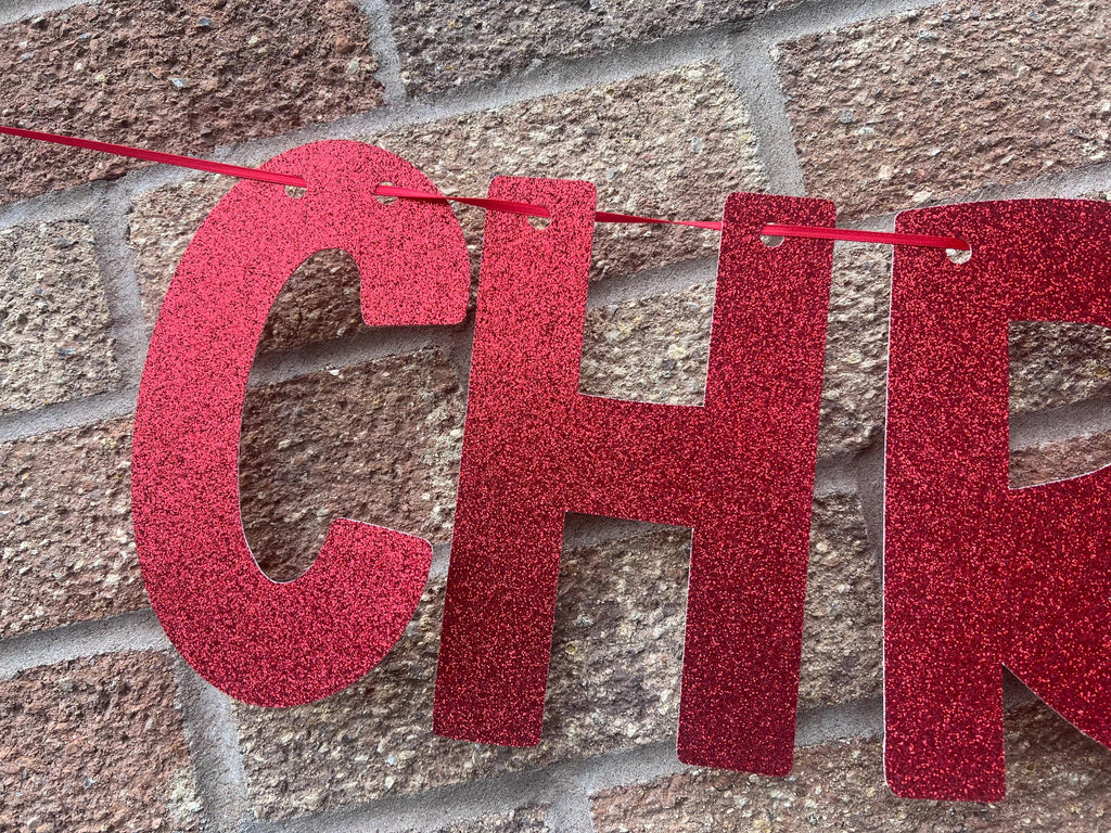 EXTRA LARGE Christmas Garland - Personalised Banner