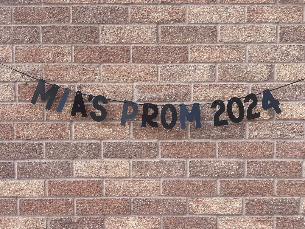 Personalised Glitter Prom Banner