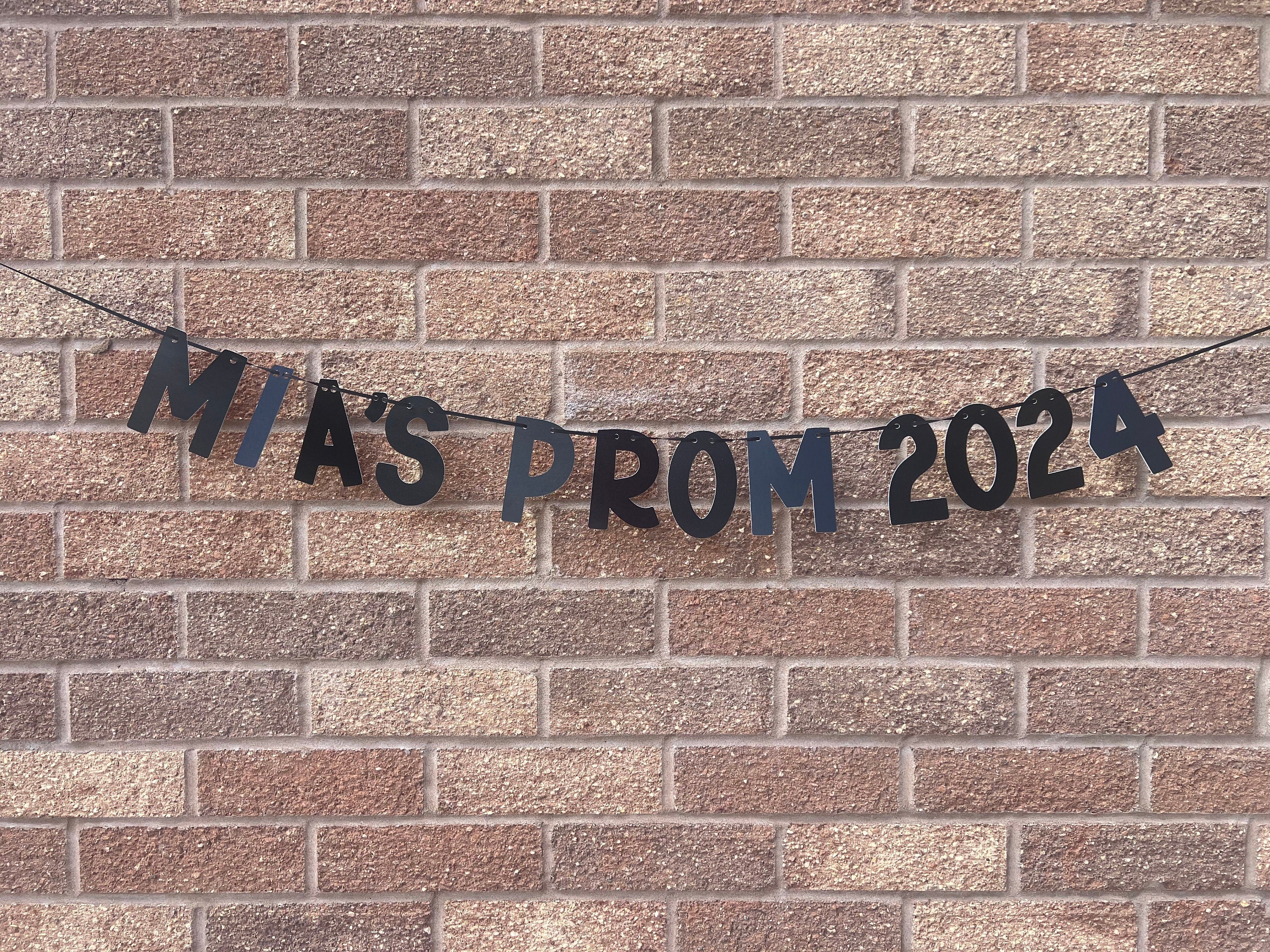 Personalised Glitter Prom Banner
