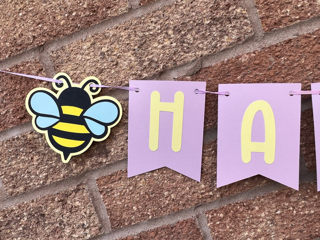 Bumble Bee Birthday Banner