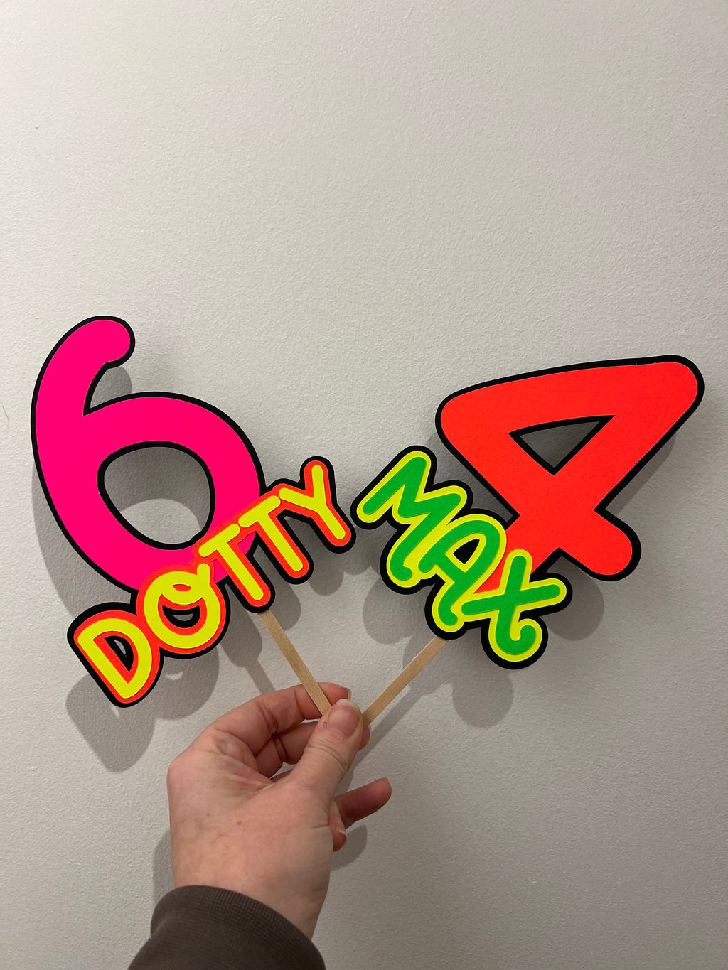 Chunky Number Personalised Cake Topper