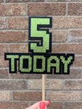 Video Gamer Inspired Personalised Cake Topper