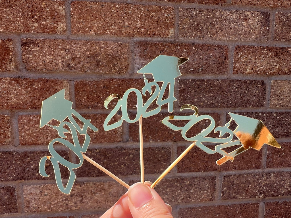 Graduation Cupcake Toppers 6 Pack