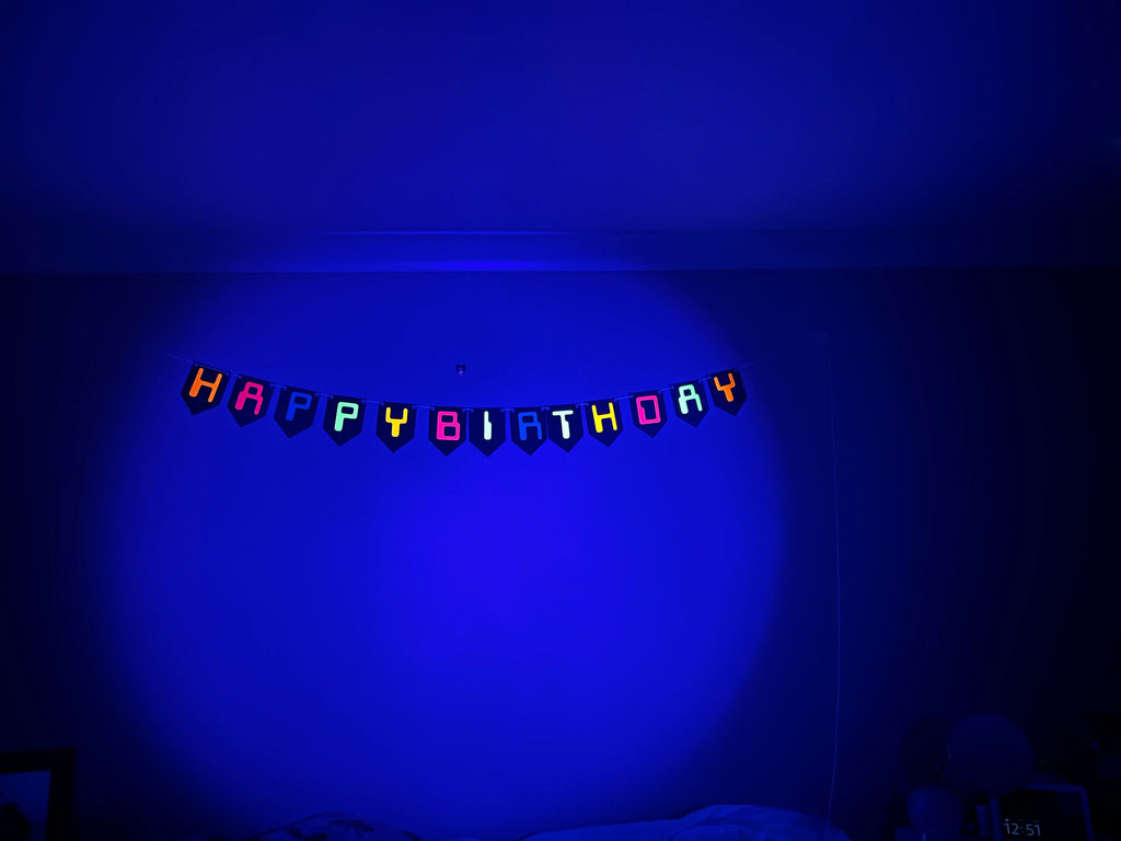 80s Computer Themed Happy Birthday Banner
