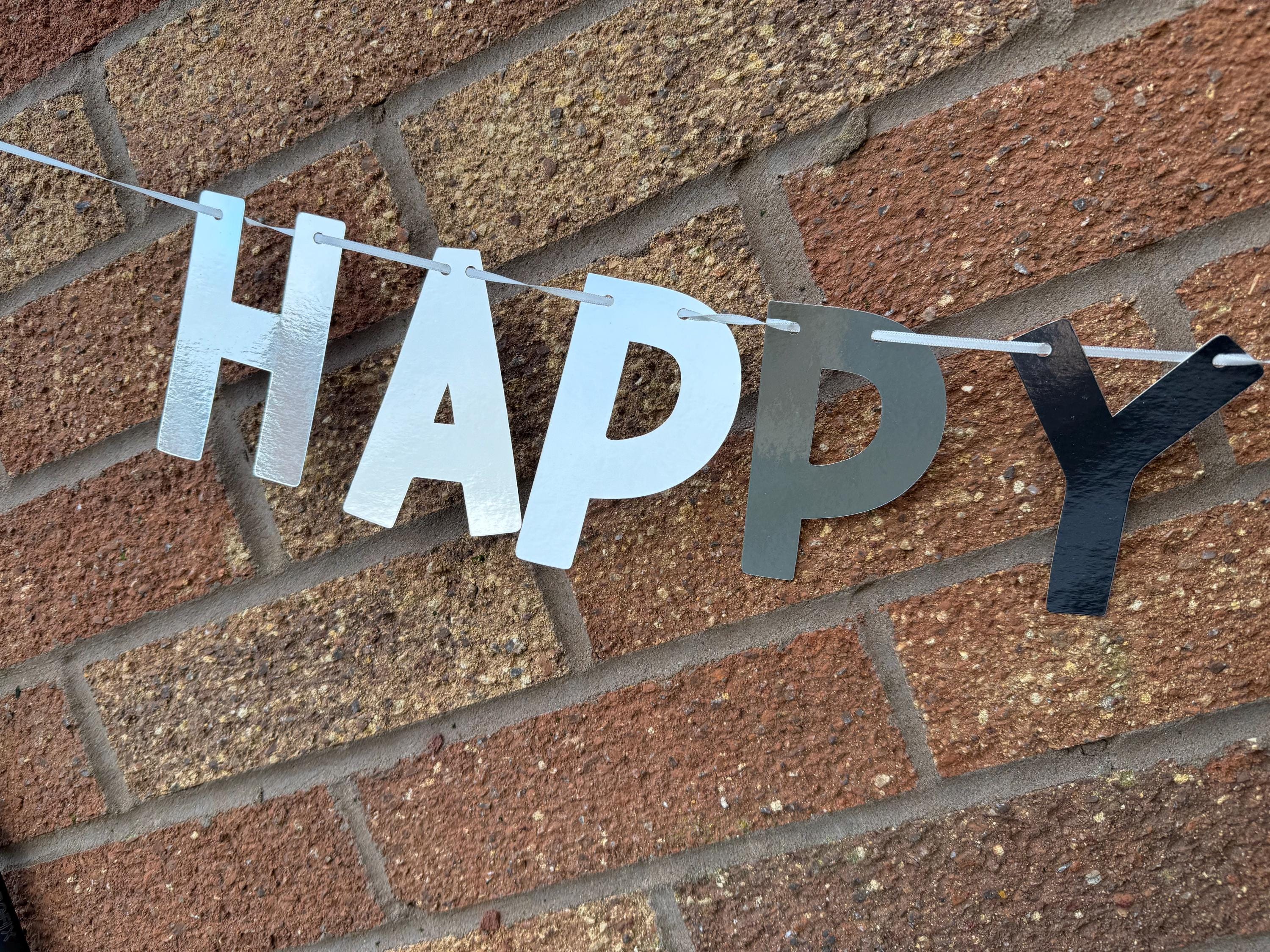 Personalised Glitter Christening Banner