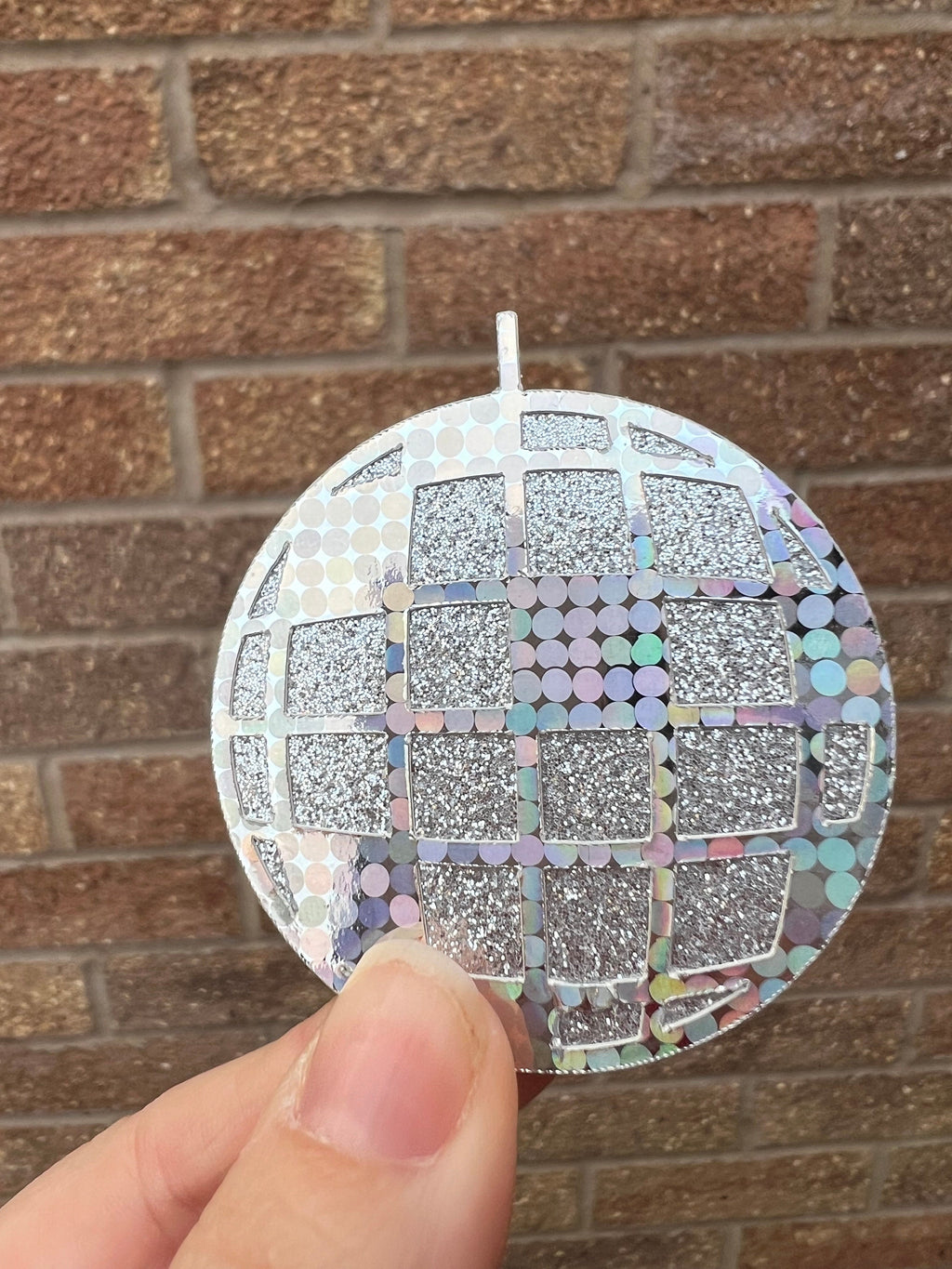 Disco Ball Cupcake Toppers 6 Pack