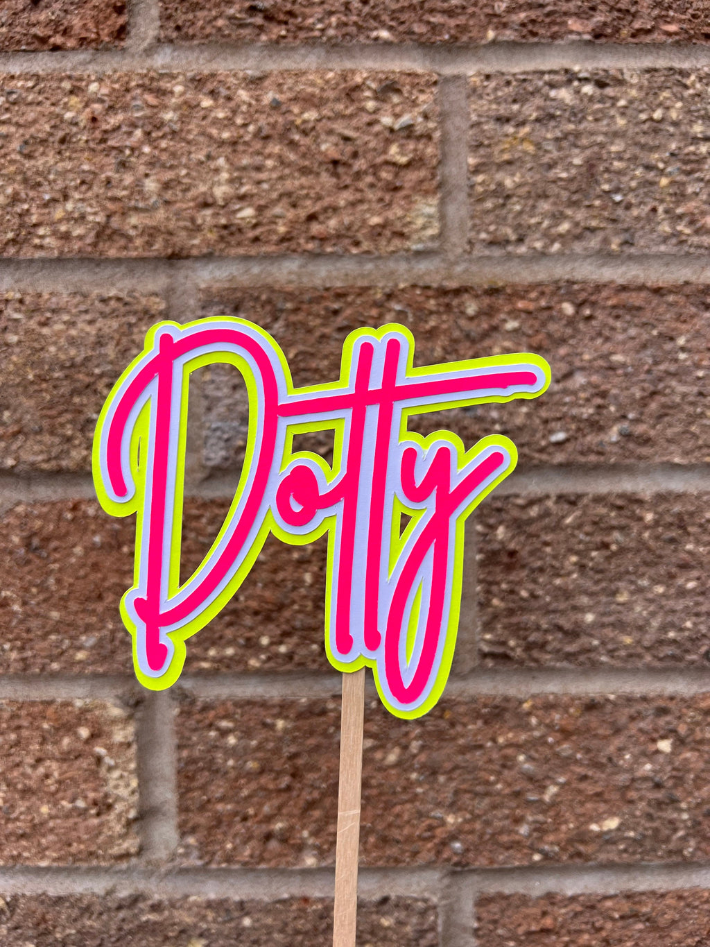 Neon Name Personalised Cake Topper