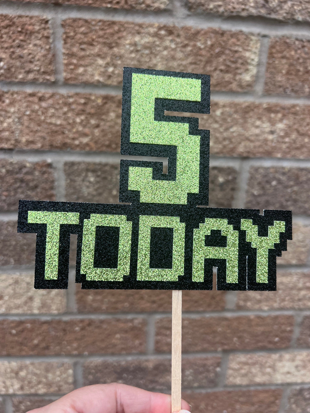 Video Gamer Inspired Personalised Cake Topper
