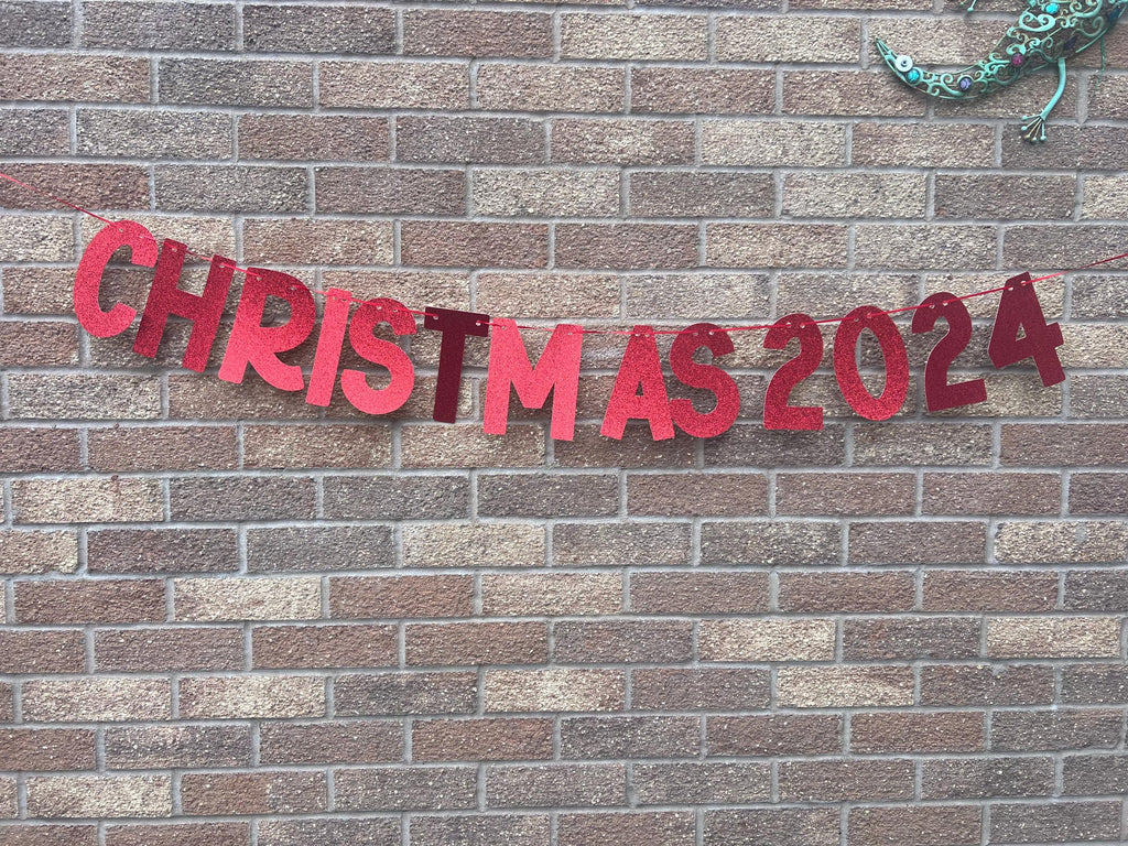 EXTRA LARGE Christmas Garland - Personalised Banner
