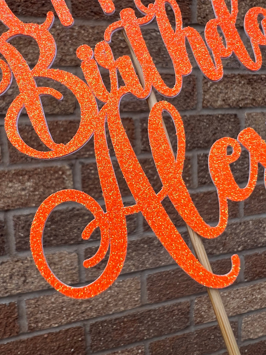Glitter Personalised Cake Topper