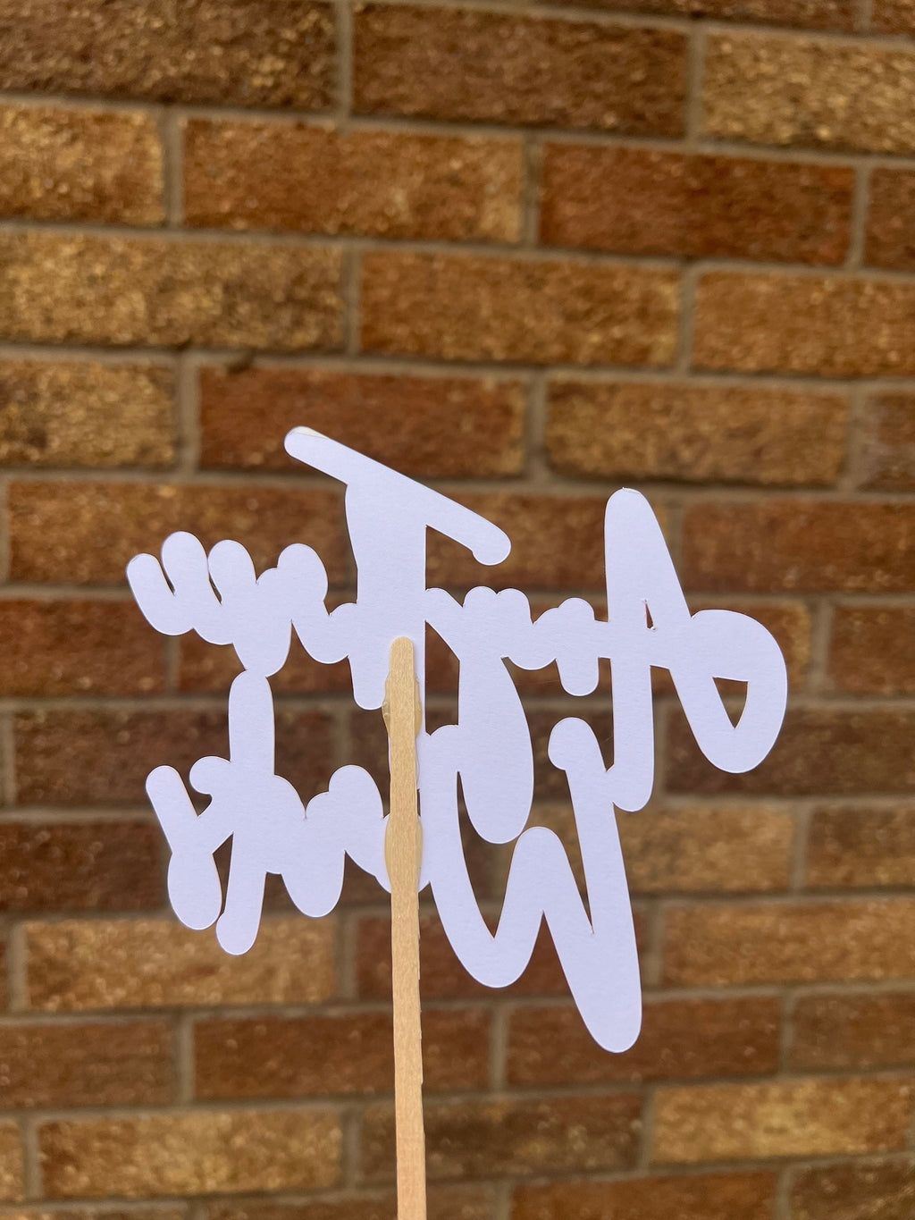Personalised Cake Topper Choose Any Three Words