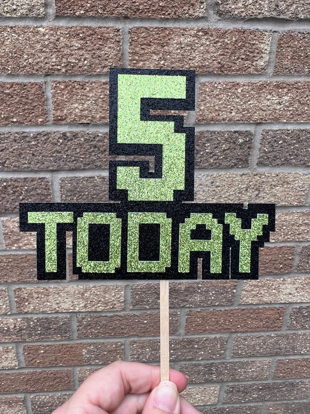 Video Gamer Inspired Personalised Cake Topper