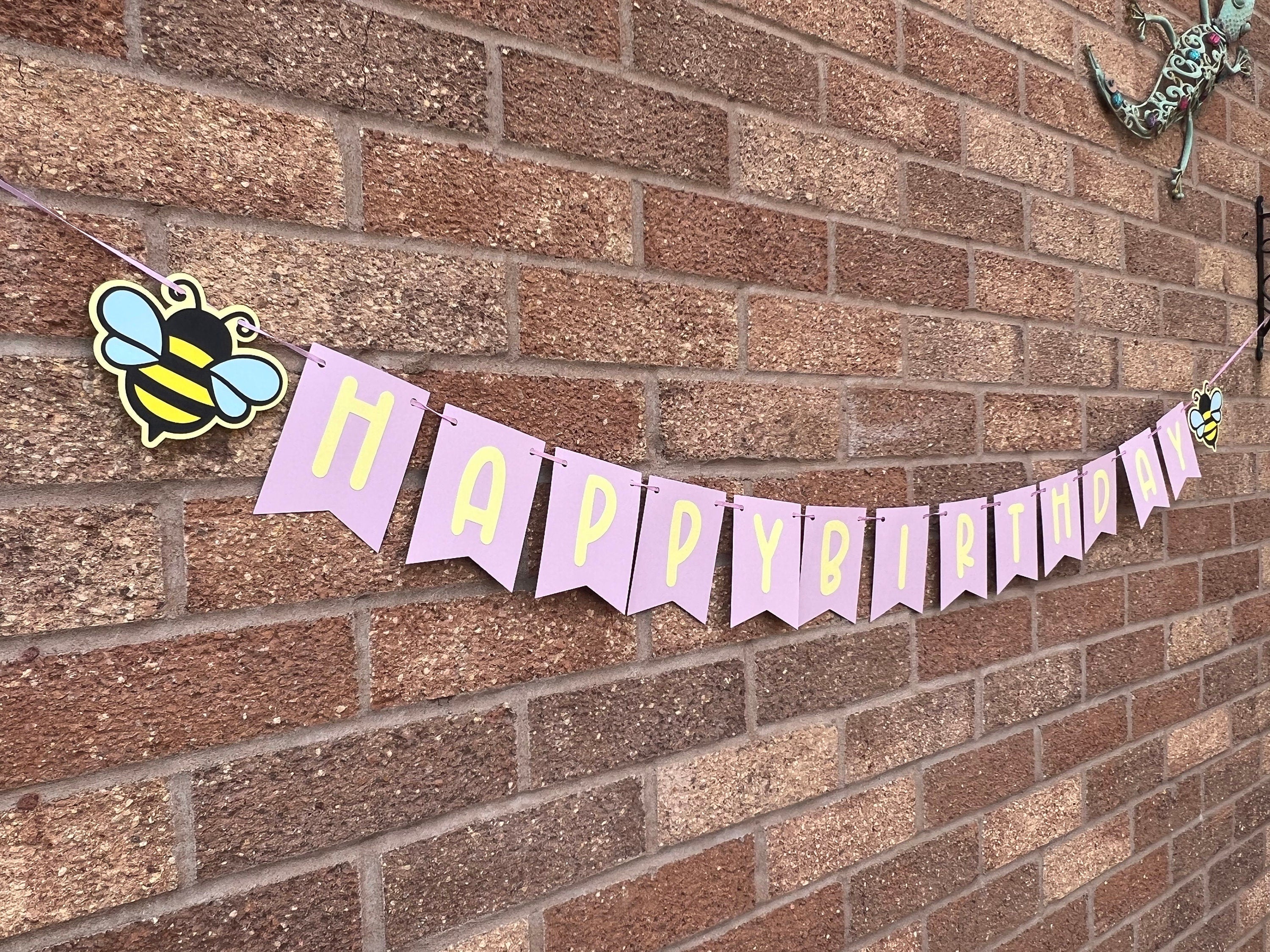Bumble Bee Birthday Banner