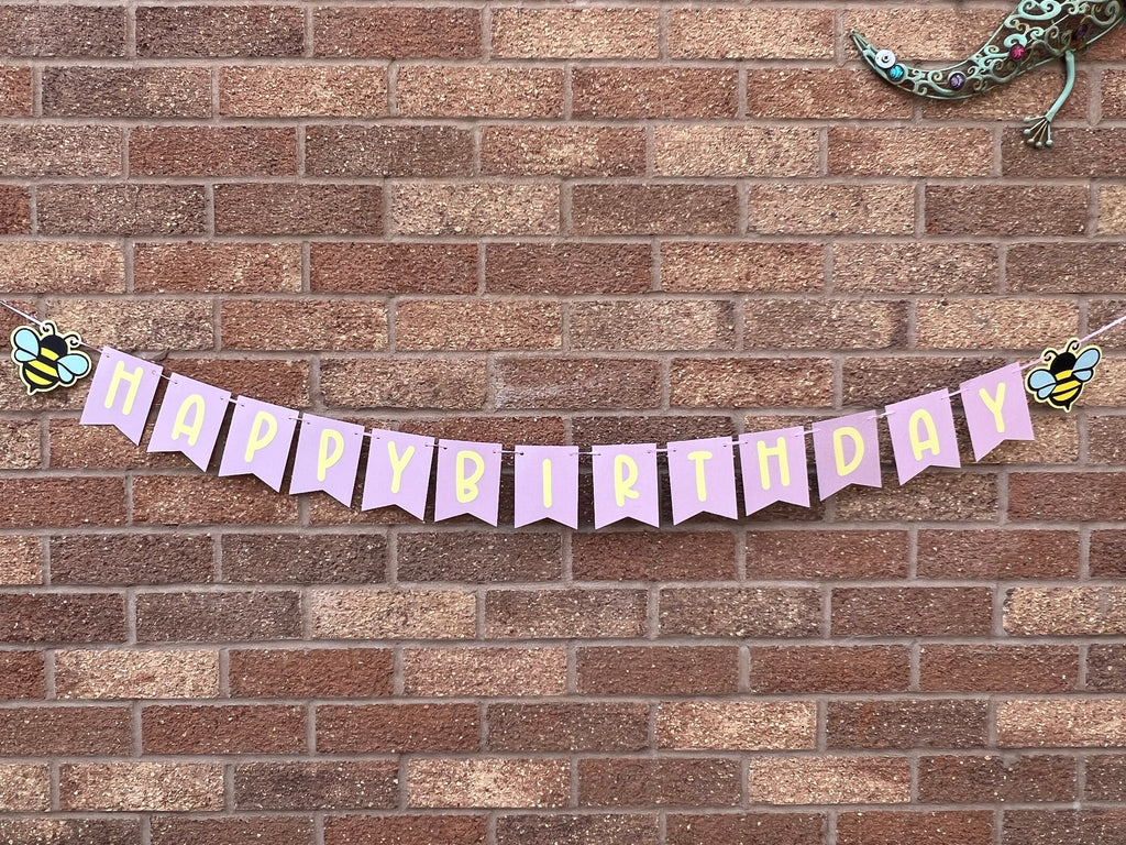 Bumble Bee Birthday Banner