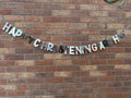 Personalised Glitter Christening Banner