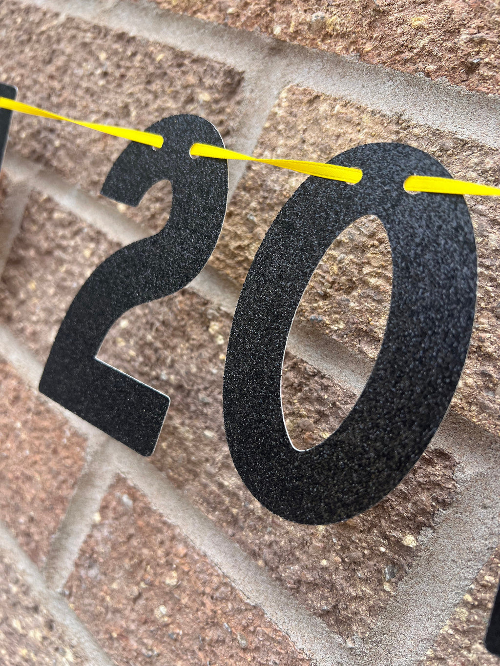 Glitter Graduation Banner Personalised with the Year