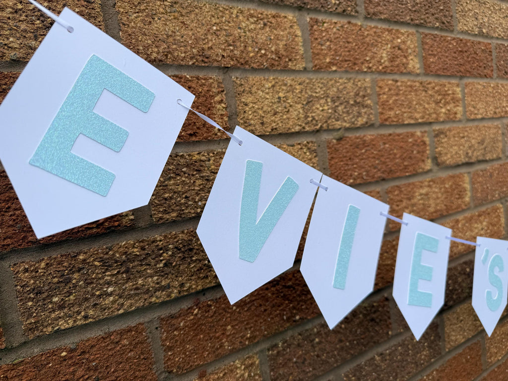 Personalised Glitter Pennant Prom Banner