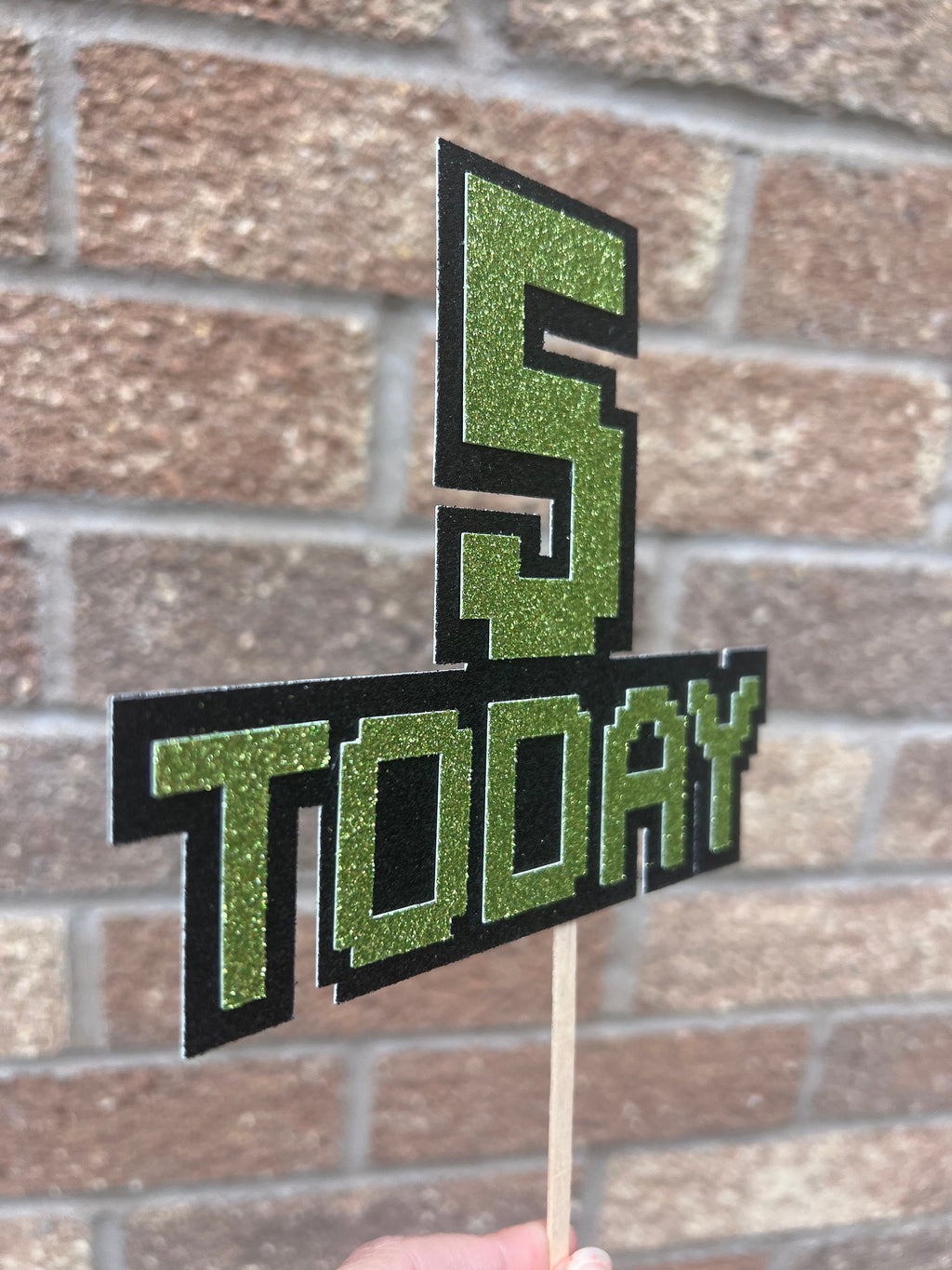Video Gamer Inspired Personalised Cake Topper