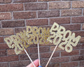 Prom 2026 Glitter Cupcake Toppers Pack of 6